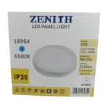 Painel Led Exterior Redondo Branco 24W 220V-240V 6500K