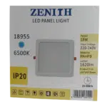 Painel Led Interior Quadrado Branco 18W 220V-240V 6500K