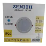 Painel Led Interior Redondo Branco 18W 220V-240V 6500K