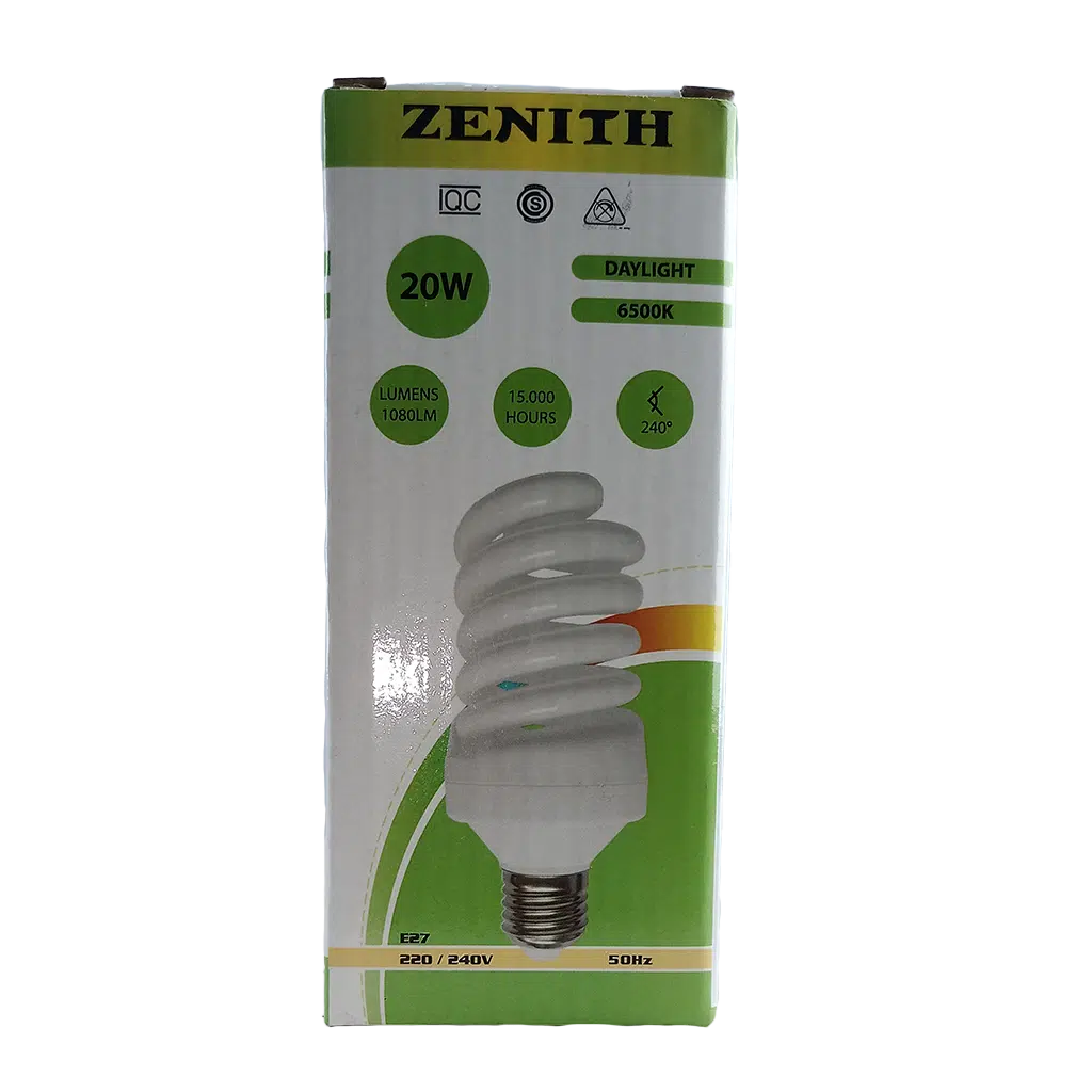 Lâmpada ECON 20W E27 ESP 220V-240V 6500K
