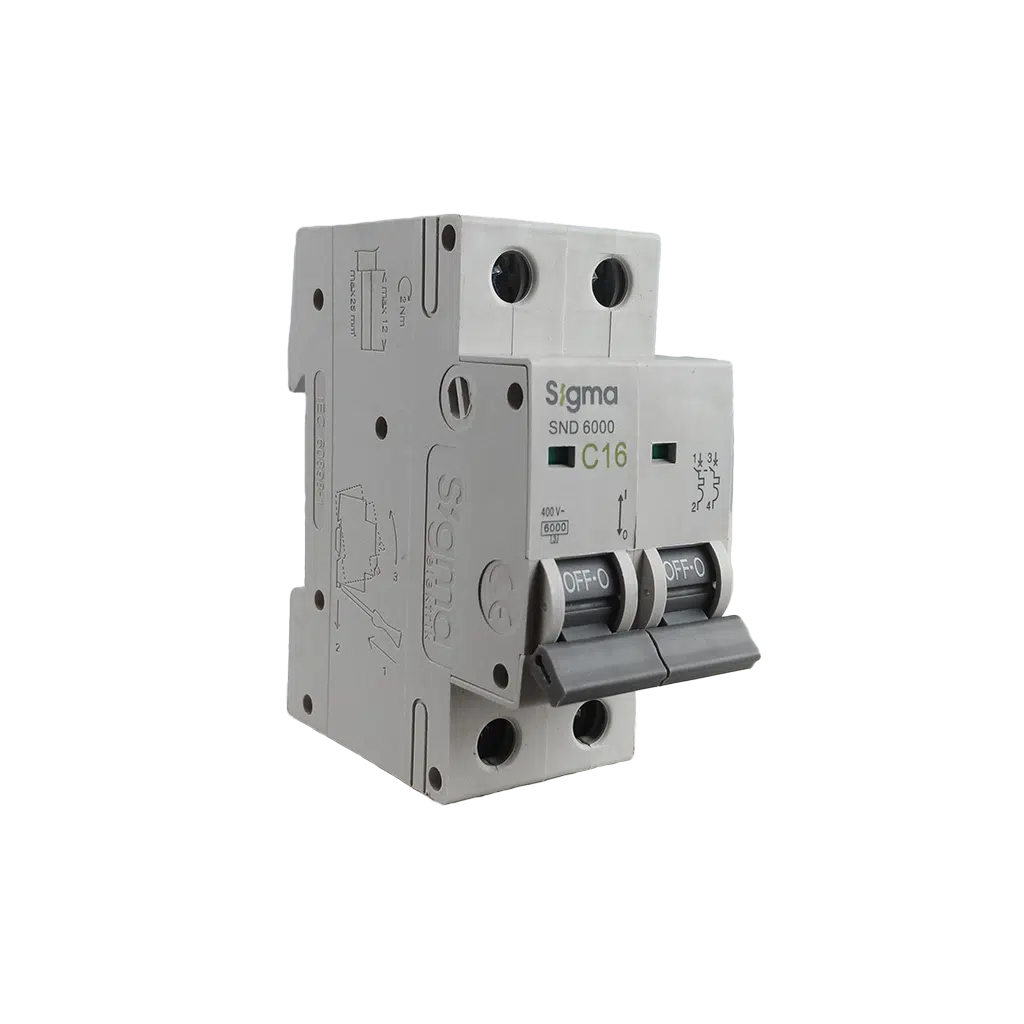 Disjuntor 2P 16A-C 6KA  6SM216C