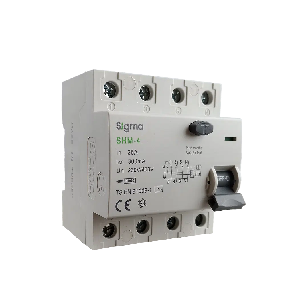 Interruptor Diferencial 4P 25A 300MA 6KA SHM4025300