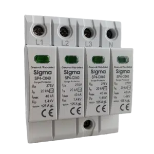 Descarregador de Sobretensão 4P  40KA SP4-C040