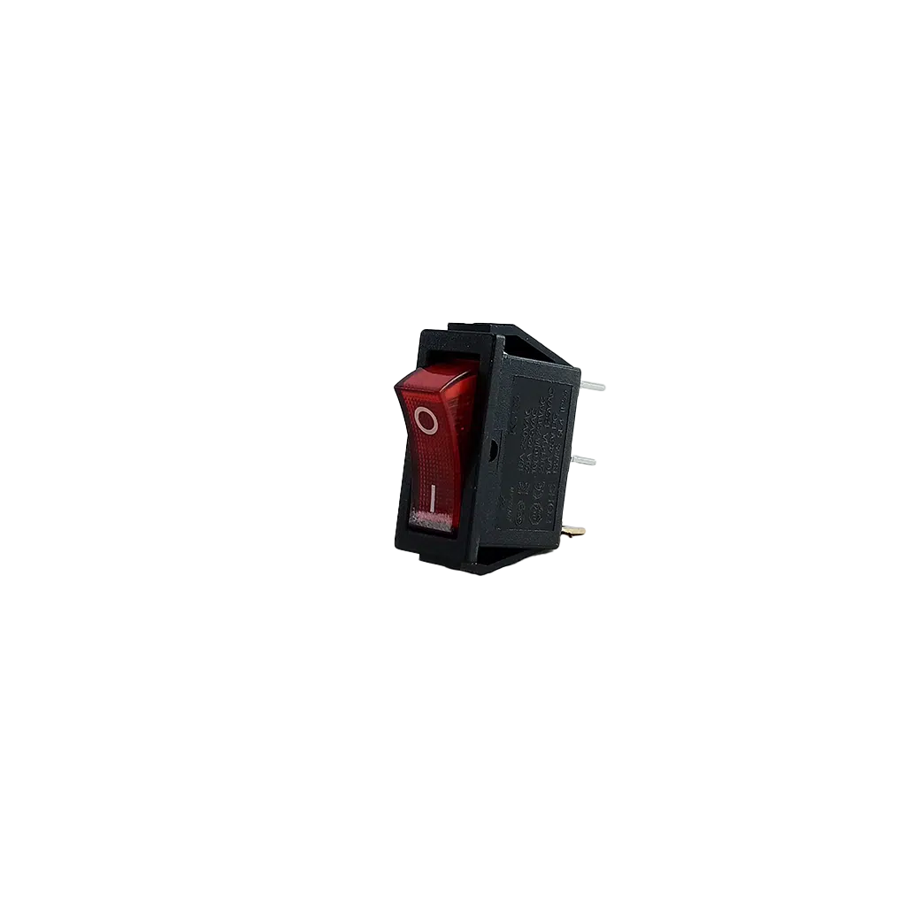 Interruptor 1P 250V 15A Vermelho ASKED