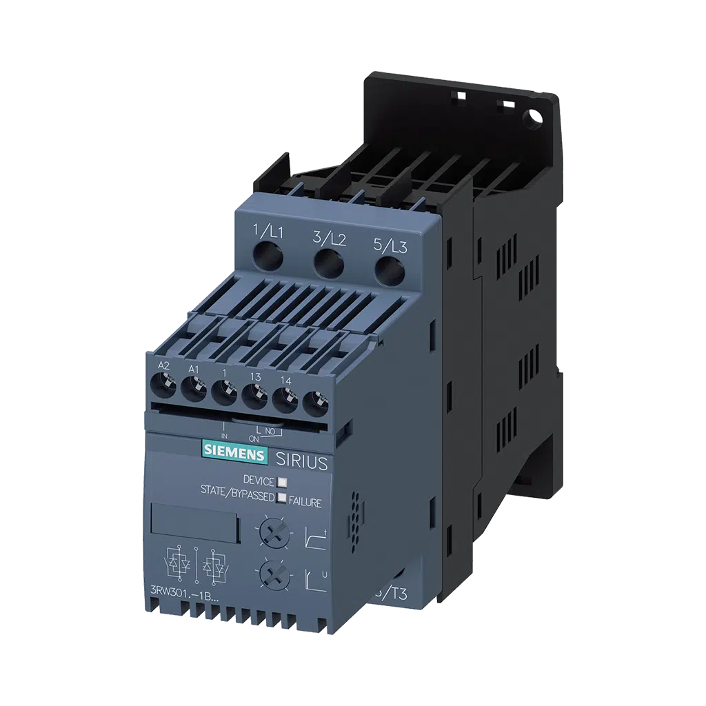 Arrancador Suave 5.5KW 400V 12.5A 7HP, 3RW3017-1BB04 Siemens