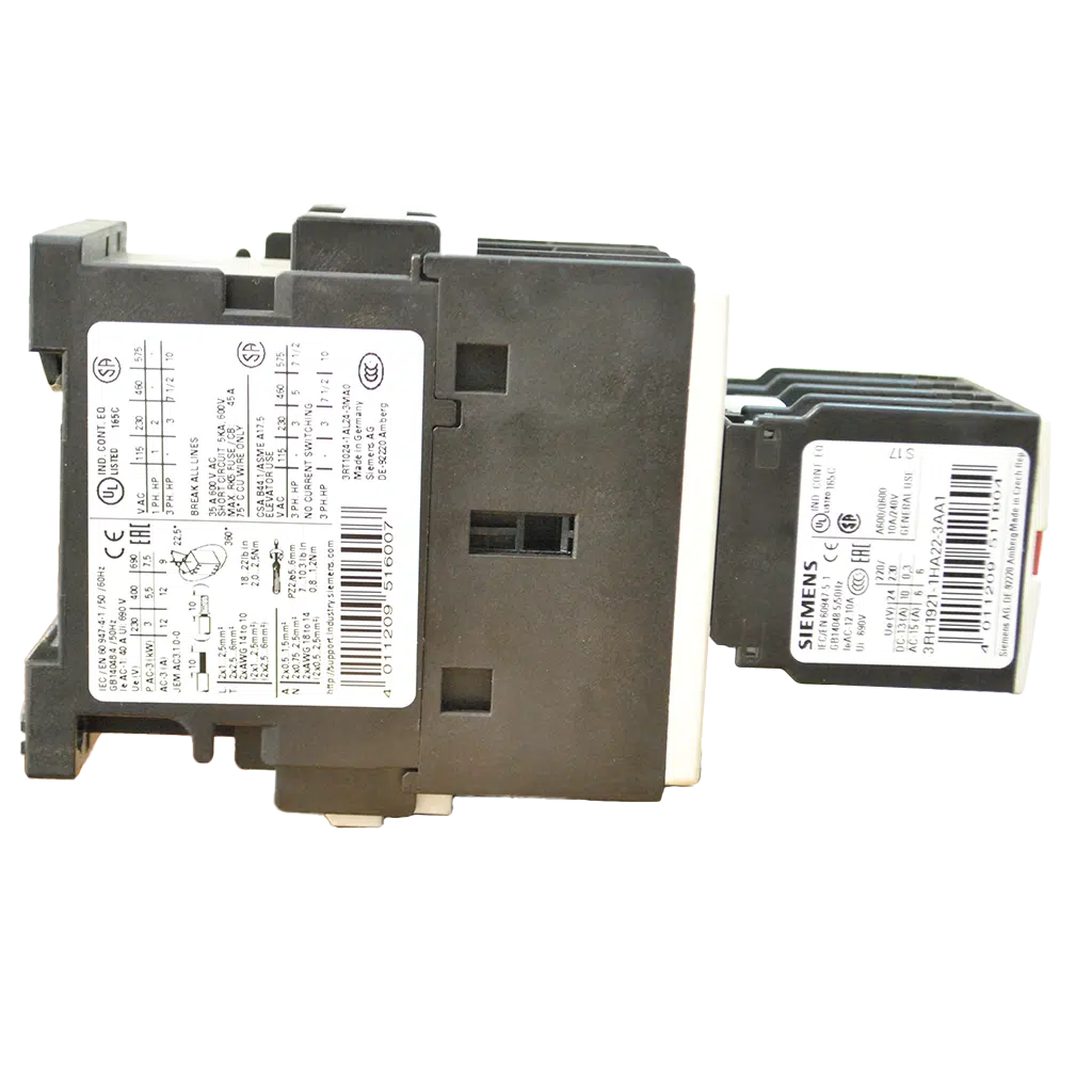 Contactor 3P 5,5KW 12.5A 400V 2NA+NF 3RT1024-1AL24-3MA0 Siemens - Image 2