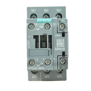Contactor 3P 11KW 25A 24V DC 1NA+1NF 3RT2026-1BB40 Siemens