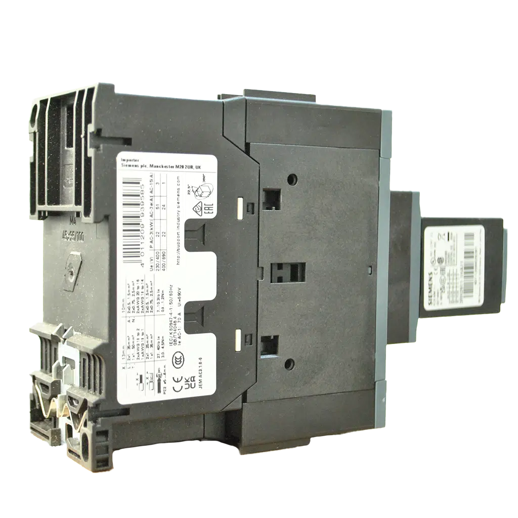 Contactor 3P 22KW 51A 24V/AC S2 2NA+2NF 3RT2036-1AB04 Siemens - Image 3
