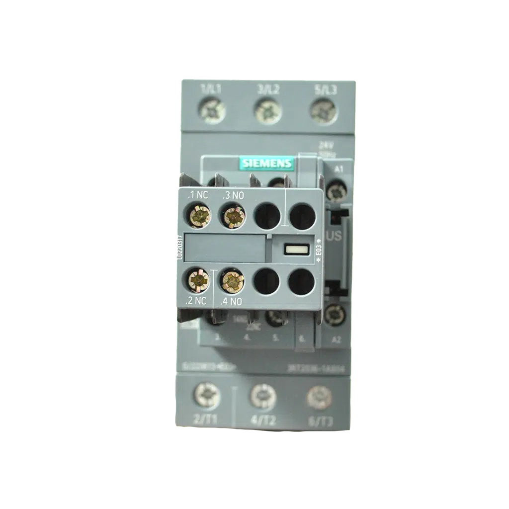 Contactor 3P 22KW 51A 24V/AC S2 2NA+2NF 3RT2036-1AB04 Siemens - Image 2