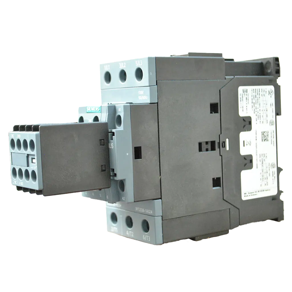 Contactor 3P 22KW 51A 110V/AC 2NA+2NF 3RT2036-1AG24 Siemens - Image 3