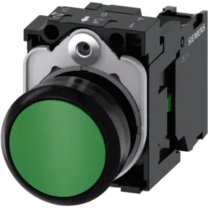 Botão de Pressão Verde 22MM VD 1NA 3SU1100-0AB40-1BA0 Siemens