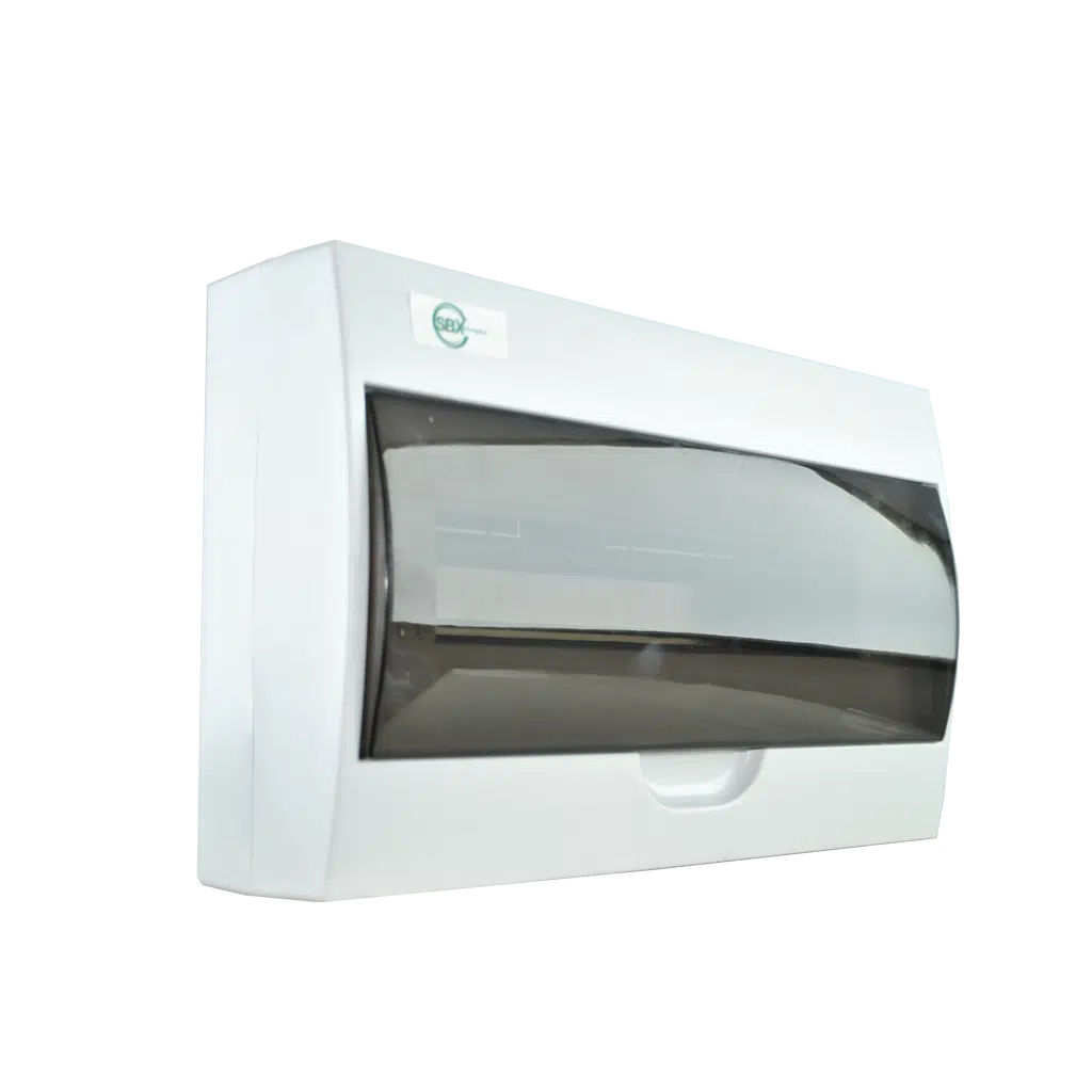 Quadro Plástico 18 Módulos Exterior Branco com Porta Opaca LWDS-18
