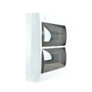 Quadro Plástico 24 Módulos Exterior Branco com Porta Opaca LWDS-24