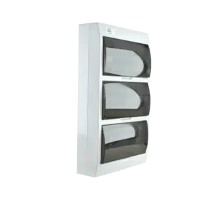 Quadro Plástico 36 Módulos Exterior Branco com Porta Opaca LWDS-36