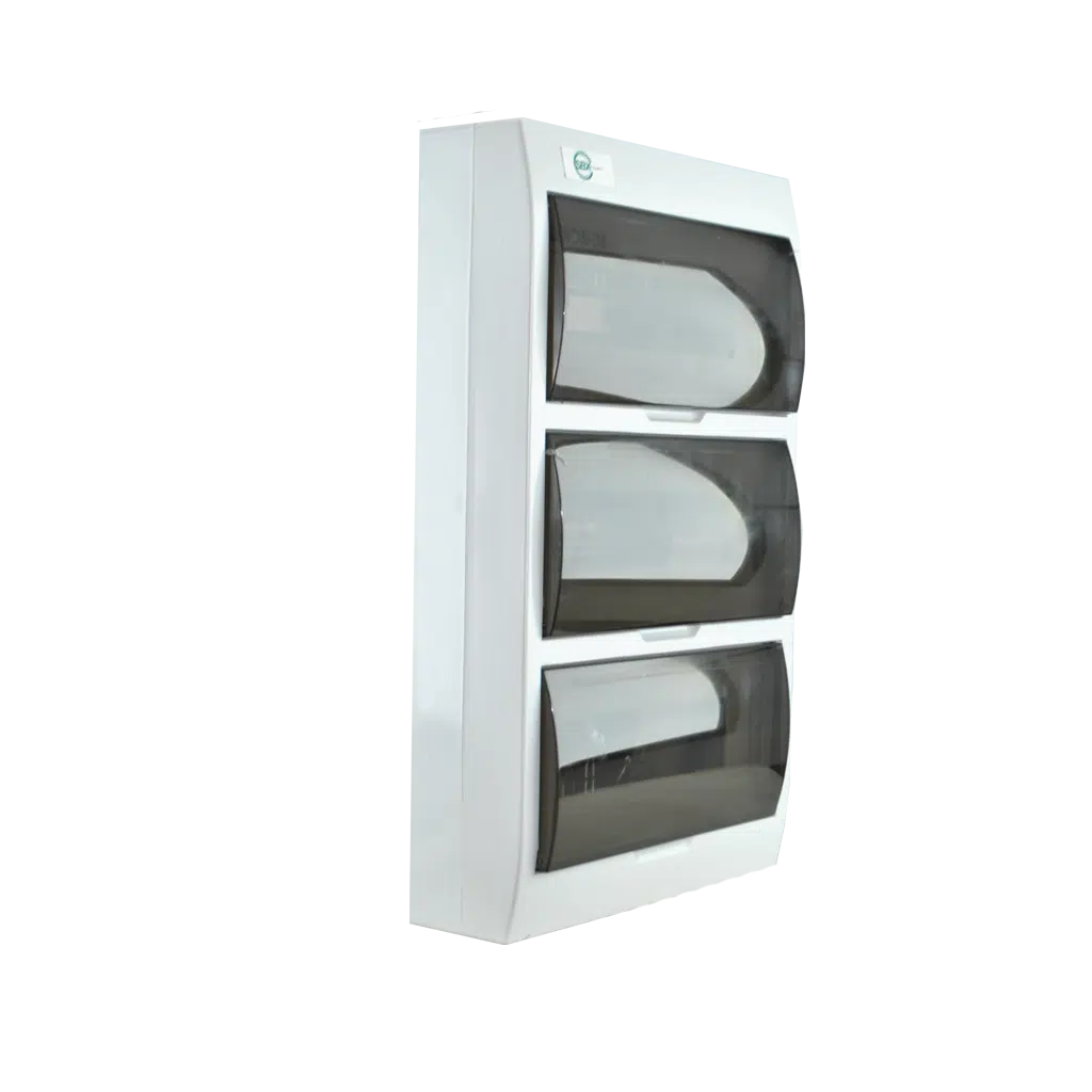 Quadro Plástico 36 Módulos Exterior Branco com Porta Opaca LWDS-36
