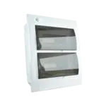 Quadro Plástico 24 Módulos Interior Branco com Porta Opaca LWDF 24