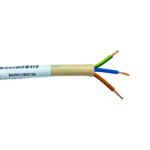 Cabo Rígido VV/XV 2X2.5+T 300/500V 3G2.5 Creme