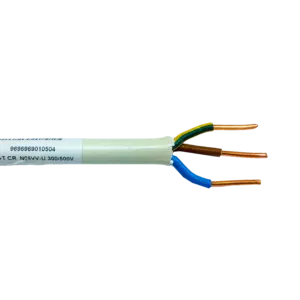 Cabo Rígido VV/XV 2X6+T N05VV-U 300/500V 3G6 Creme  Creme