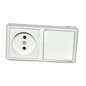 Interruptor + Tomada Branco VIKO VERA 90681086