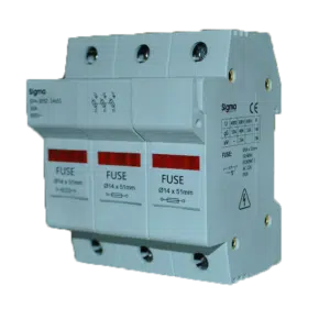 Base Fusível Cilíndrico 3P 50A 14X51 SFH3050