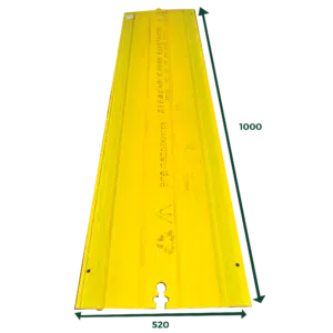 Placa Sinalizadora para Cabos PPC  C/1MT Amarelha