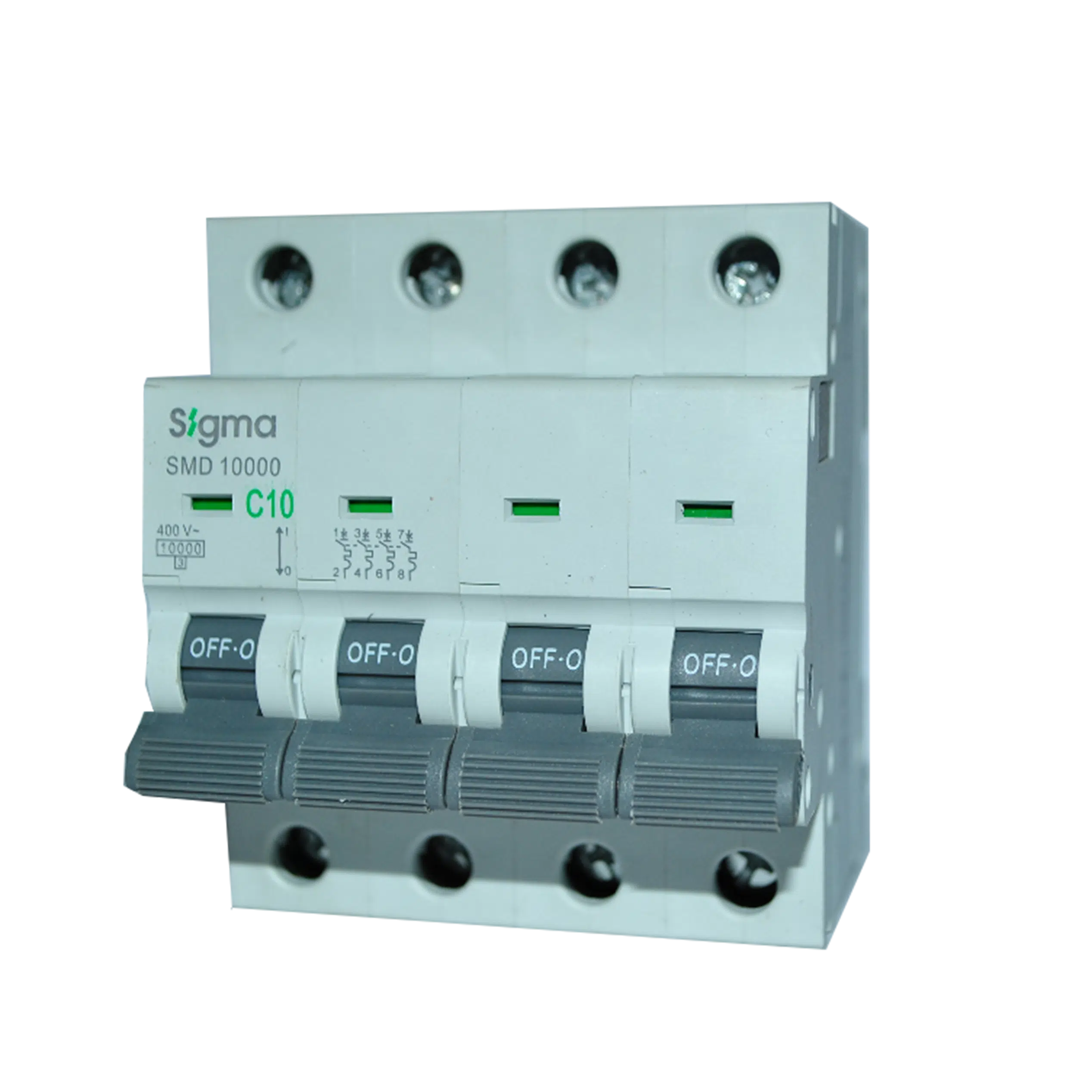 Disjuntor 4P 10A-C 10KA  1SMD410 - Image 2