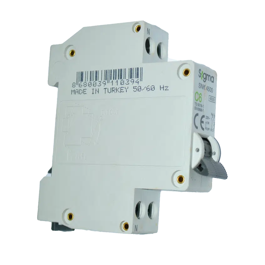 Disjuntor De 1 Módulo 1P+N 6A-C 4.5KA  4SN106C