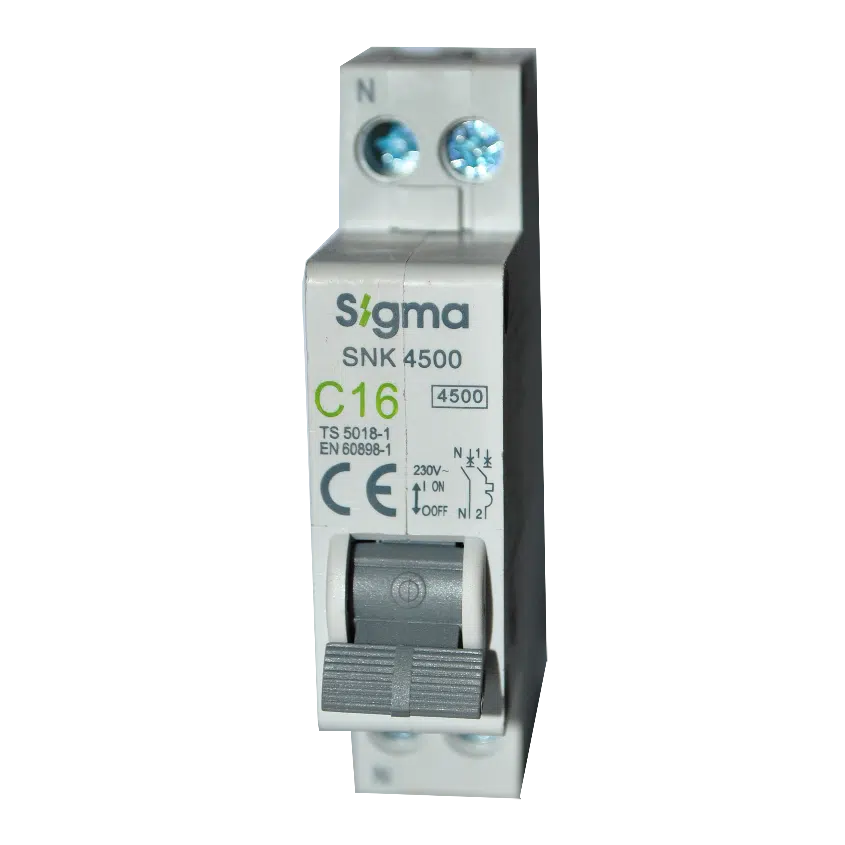 Disjuntor De 1 Módulo 1P+N 16A-C 4.5KA  4SN116C
