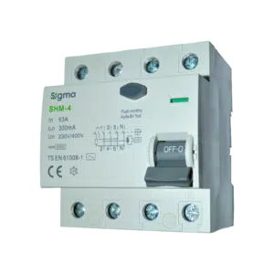 Interruptor Diferencial  4P 63A 300MA 6KA SHM4063300