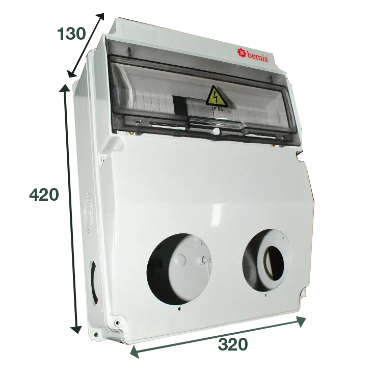 Caixa Distribuição de Tomadas 2(1/16A) + 2(5/32A) IP66