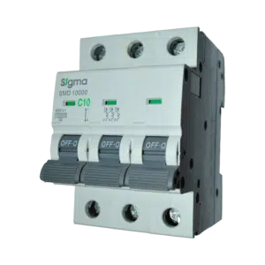 Disjuntor 3P 10A-C 6KA  6SM310C