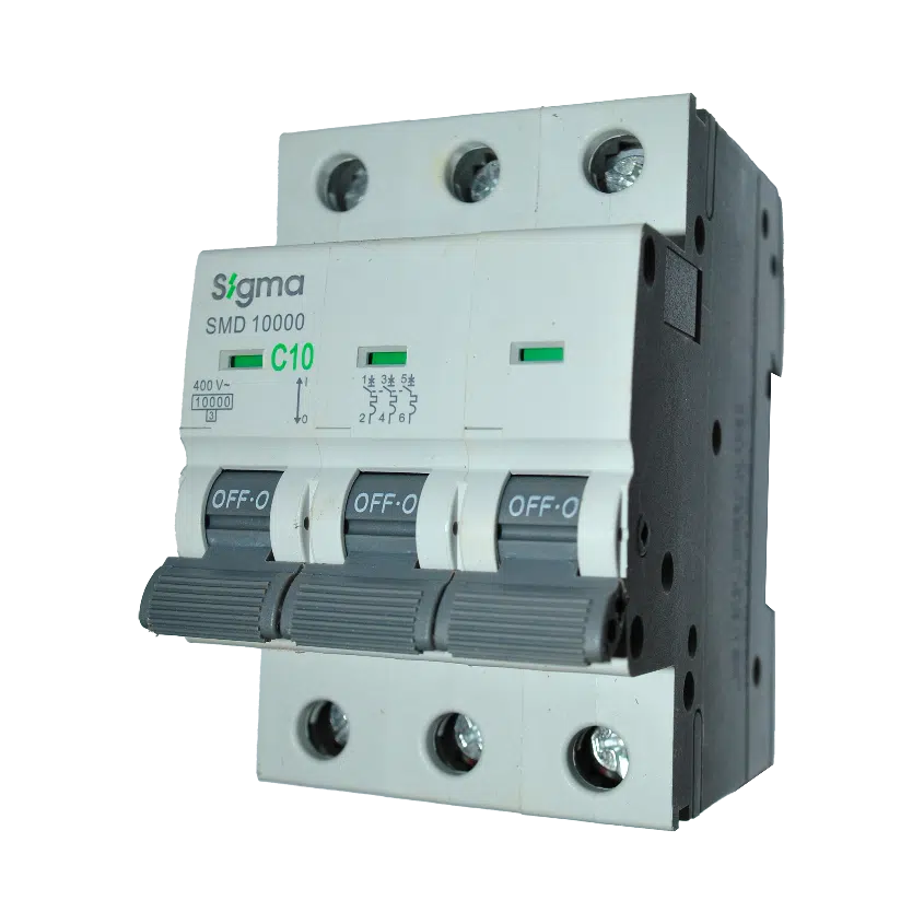 Disjuntor 3P 10A-C 6KA  6SM310C