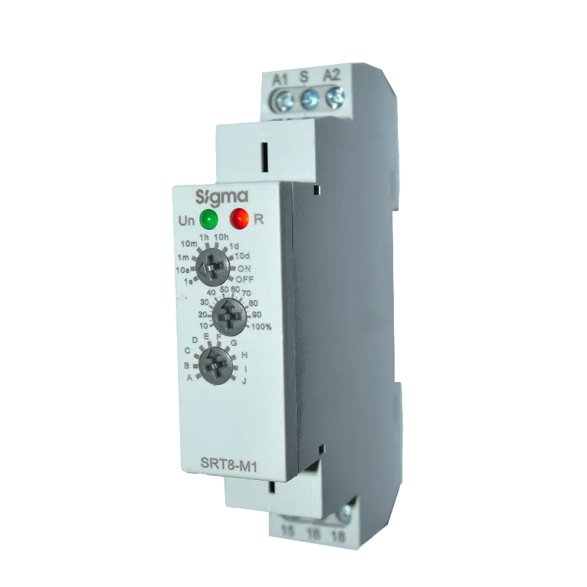 Temporizador Multifunções 1 Inversor 12-240V AC/DC SRT8-M1