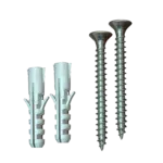 PARAFUSO AGL POZIDRIV 5X60 AÇO + BUCHA NYLON 8MM