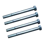 Parafuso Sextavado D931 M8X100 Zincado Blister 10 Unidades