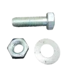 Parafuso Sextavado D933 M13X40 Zincado + Porca + Anilha Blister 4 Unidades