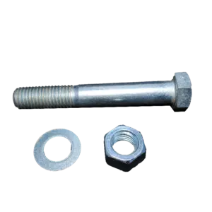 Parafuso Sextavado D933 M18X120 + Porca + Anilha M18 Blister 2 Unidades