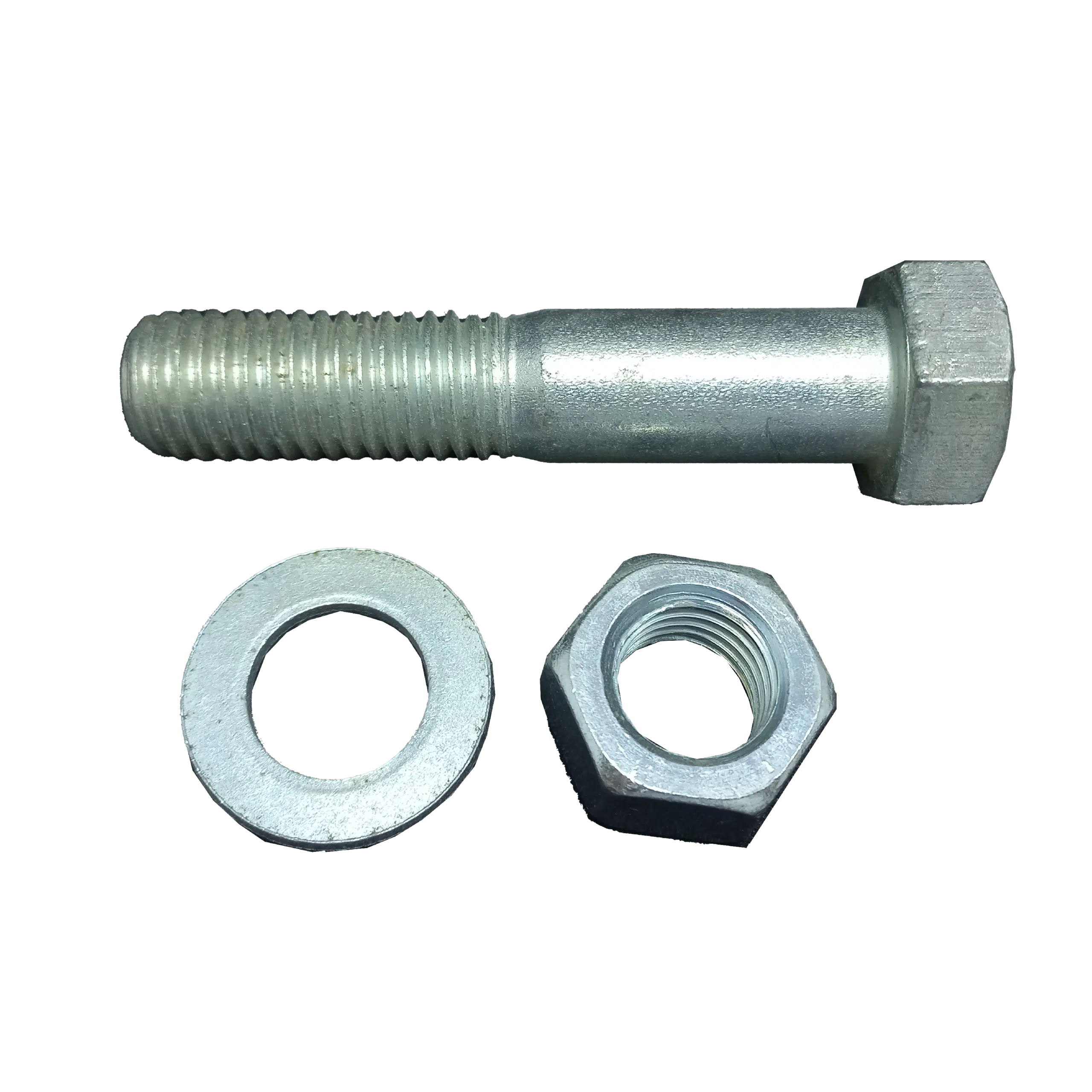 Parafuso Sextavado M18X85+Anilha+Porca 2 Unidades