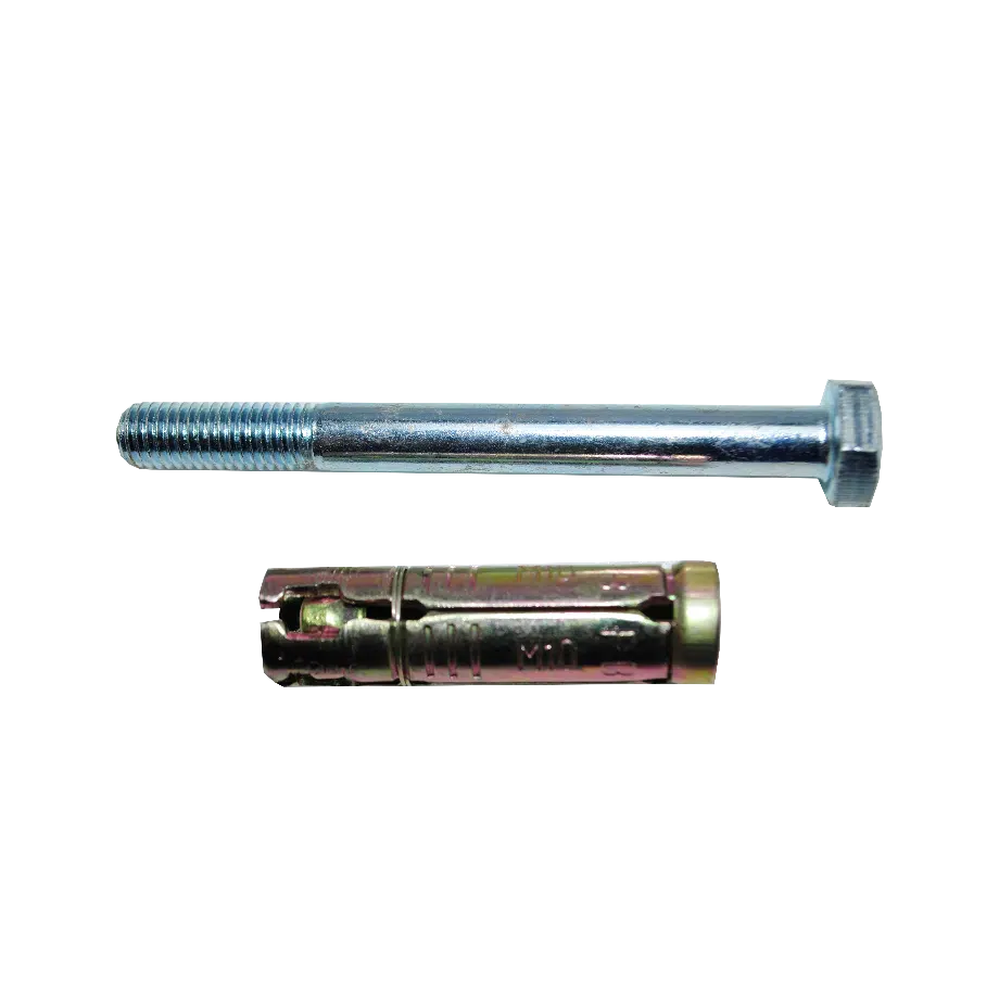 Bucha M10 + Parafuso M10 X 100 Blister 5 Unidades