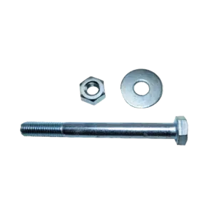 Parafuso M10 X 100 com Anilha + Porca Blister 4 Unidades