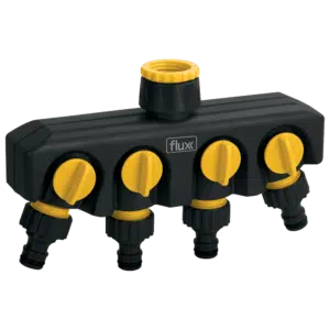 Adaptador de Rega 4 Saidas Ajustáveis 3/4" Flux