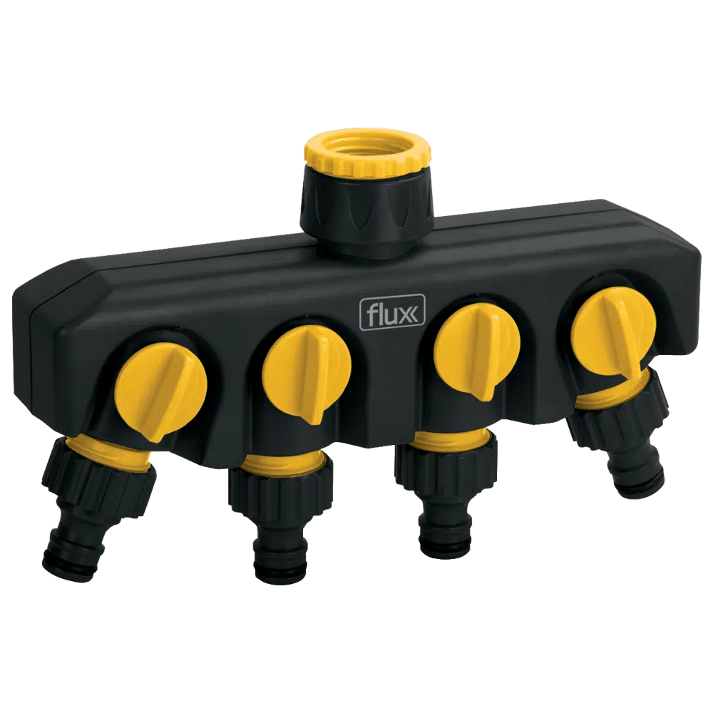 Adaptador de Rega 4 Saidas Ajustáveis 3/4" Flux