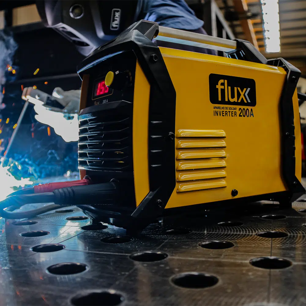 Aparelho Soldar Inverter 200A Com Mala Alumínio Flux