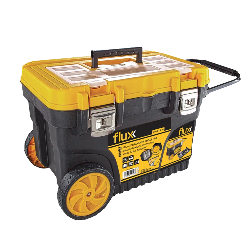 Arca Ferramenta Rodas Pro 600 x 400 x 420 mm Flux - Image 2