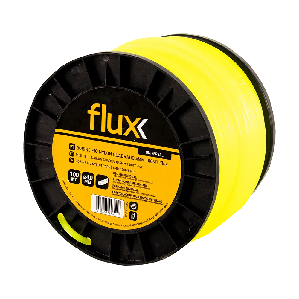 Fio Nylon Quadrado 4,0mm 15mt Flux