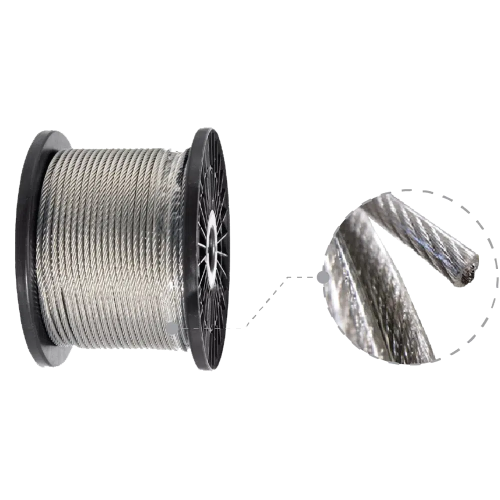 Cabo Aço Revestido 4mm 250mt Flux