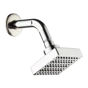 Chuveiro Quadrado Cromado 85x85mm 1C Tubo Flux