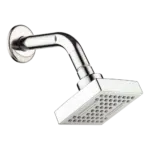 Chuveiro Quadrado Cromado 85x85mm 1E Tubo Flux