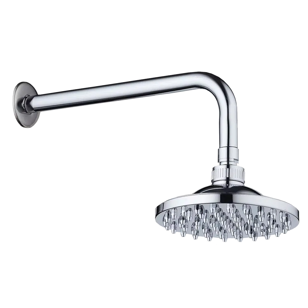Chuveiro Redondo Cromado 150mm T106 Tubo Flux