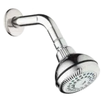 Chuveiro Redondo Cromado 83mm T1 Tubo Flux